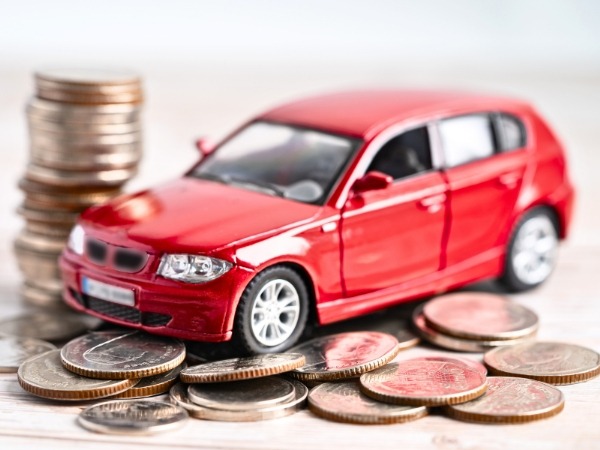 Miniature Car with Coins