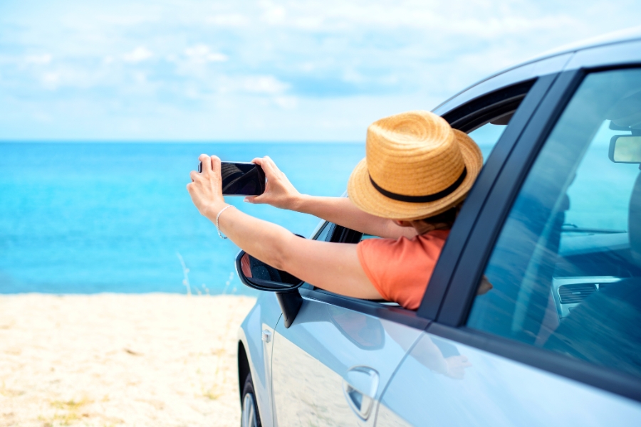 Reach the Hidden Beaches around Saint George by Car